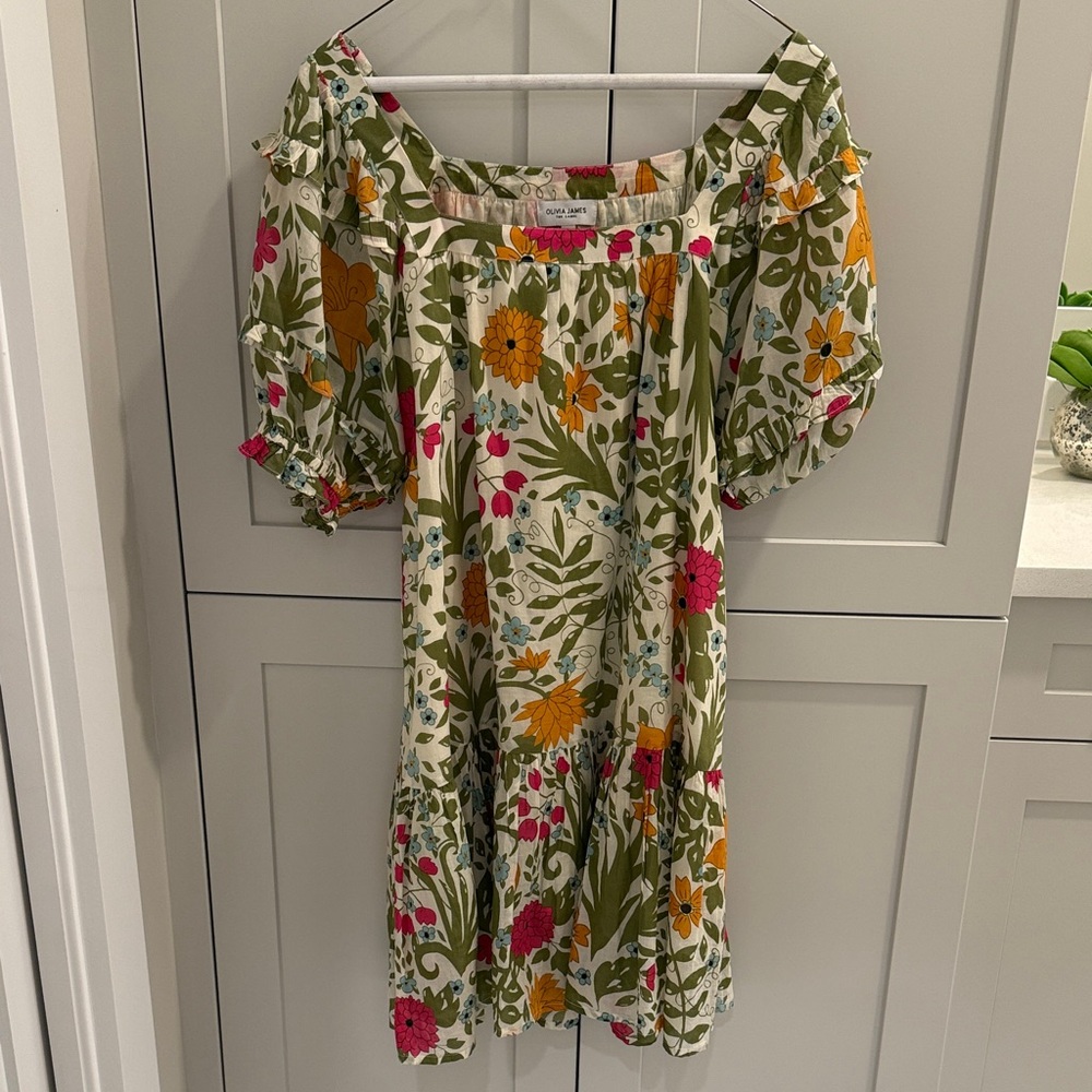 Olivia James The Label Floral Puff Sleeve Dress